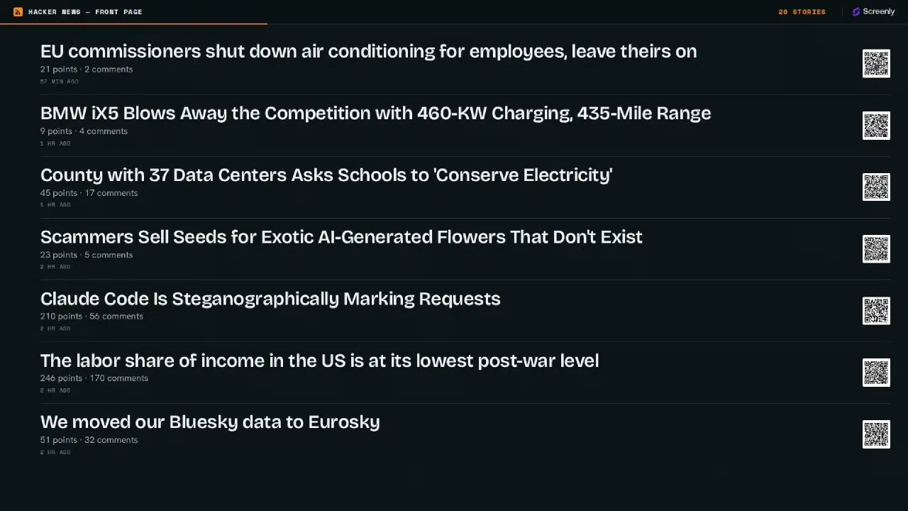 Hacker News - Front Page