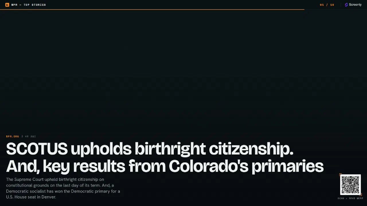NPR - Top Stories